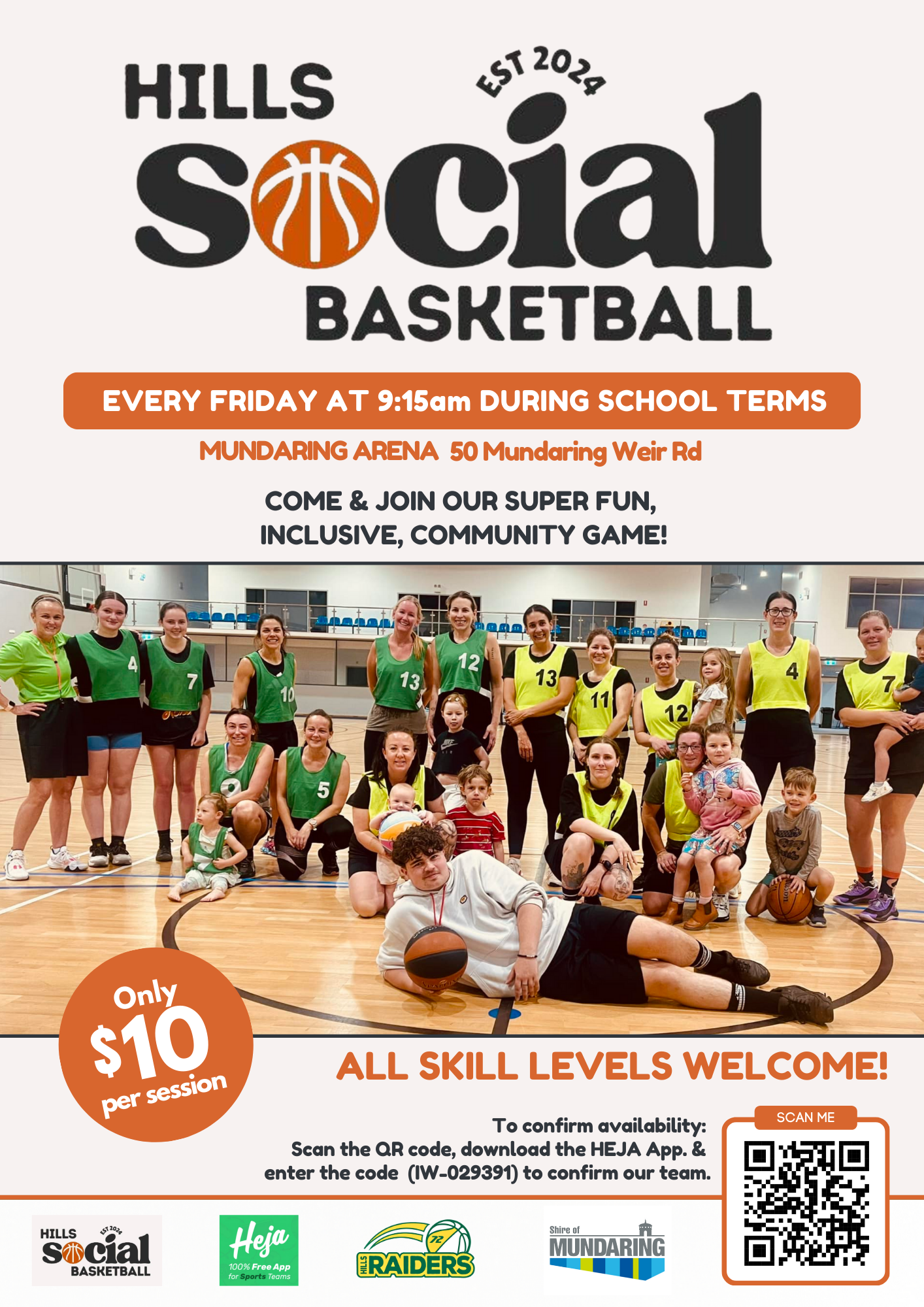 Hills Social Basketball Flyer