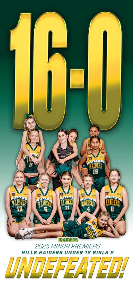 U12G2 - Undefeated - minor Premiers 2025