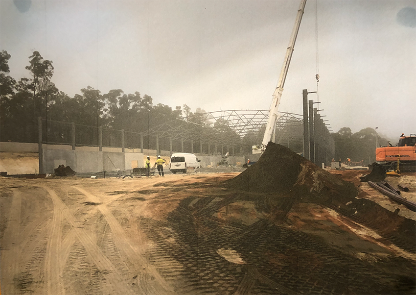 Mundaring Arena under construction